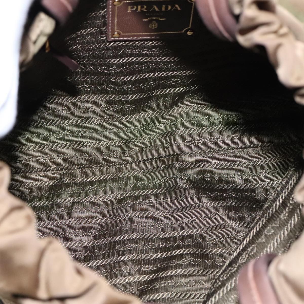 Prada Tessuto Khaki Synthetic Shoulder Bag (Pre-Owned) Size ONE SIZE - 8 Thumbnail
