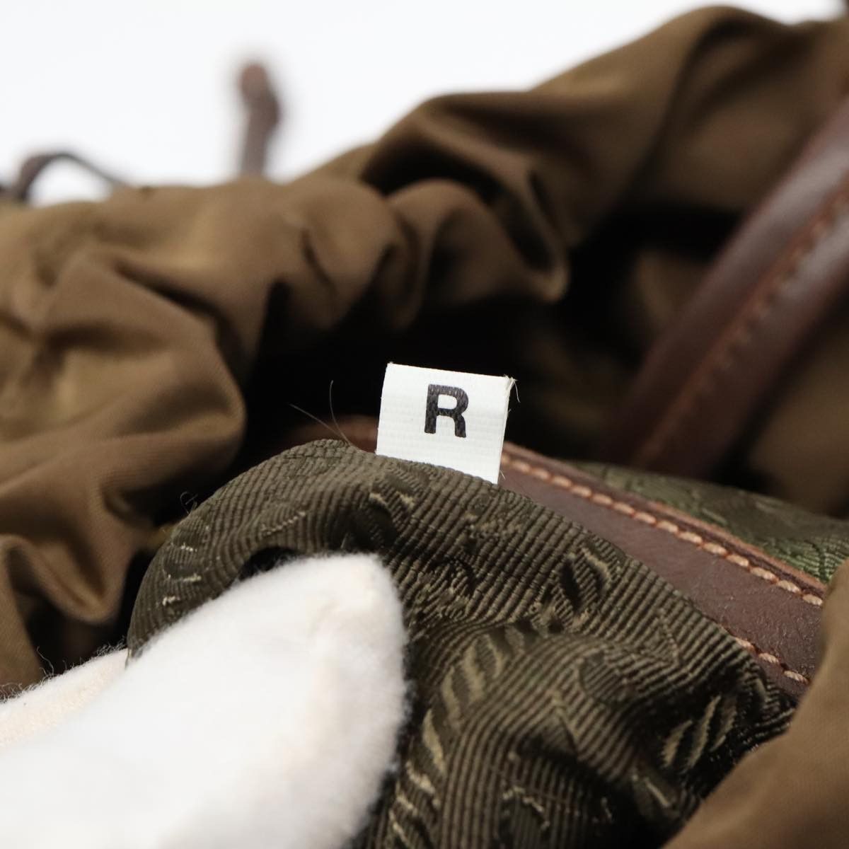 Prada Tessuto Khaki Synthetic Shoulder Bag (Pre-Owned) Size ONE SIZE - 10 Thumbnail