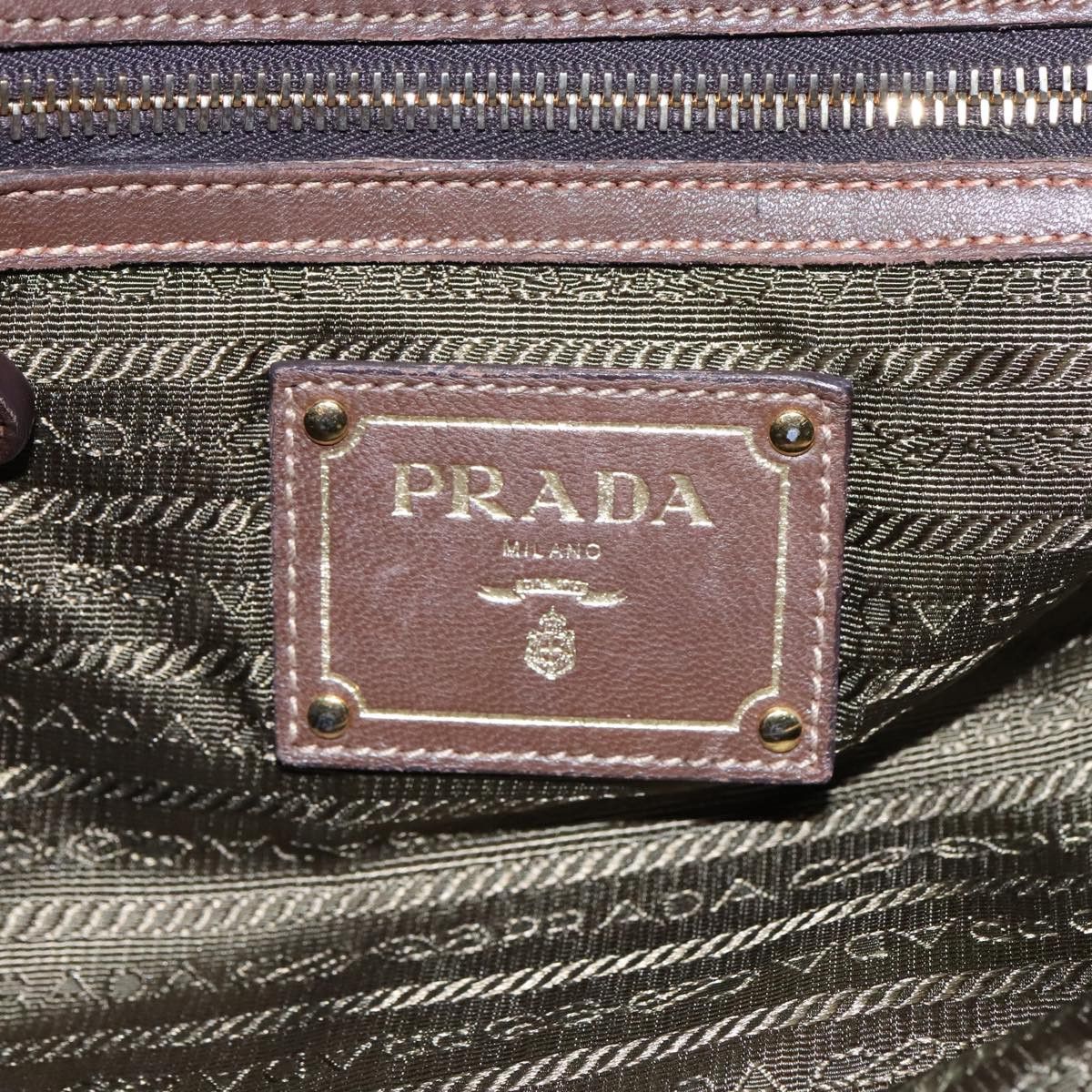Prada Tessuto Khaki Synthetic Shoulder Bag (Pre-Owned) Size ONE SIZE - 12 Thumbnail