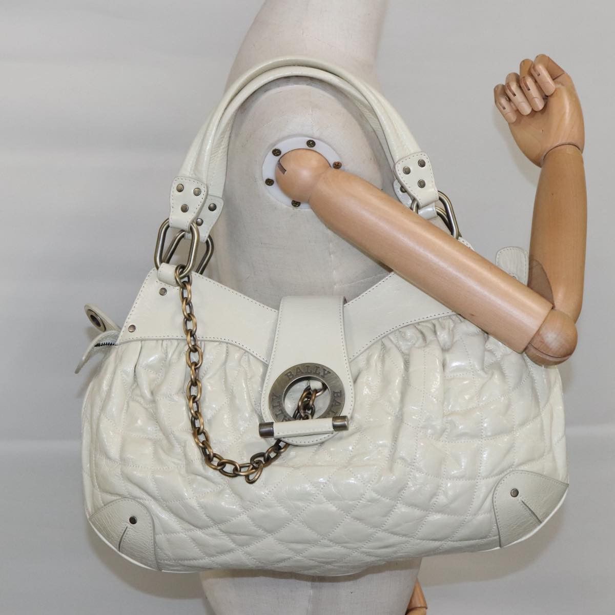 Bally Beige Leather Handbag (Pre-Owned) Size ONE SIZE - 14 Thumbnail