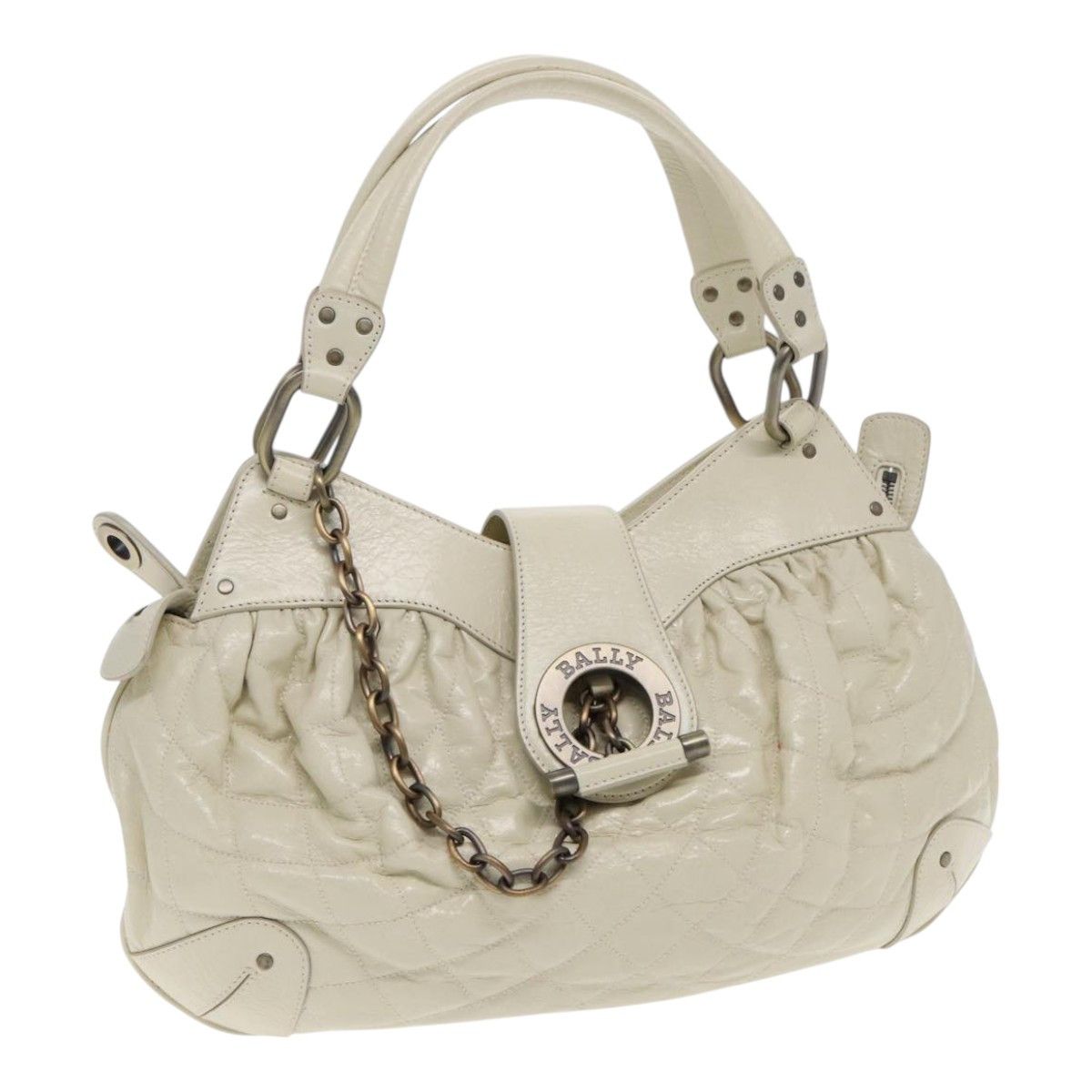 Bally Beige Leather Handbag (Pre-Owned) Size ONE SIZE - 15 Thumbnail