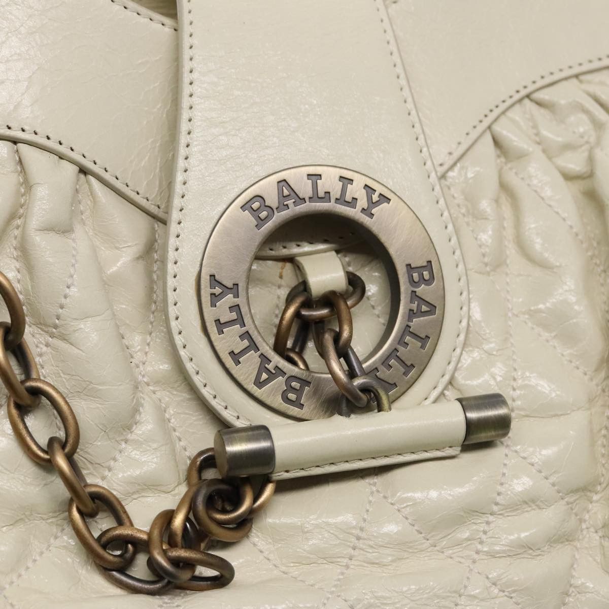 Bally Beige Leather Handbag (Pre-Owned) Size ONE SIZE - 19 Thumbnail