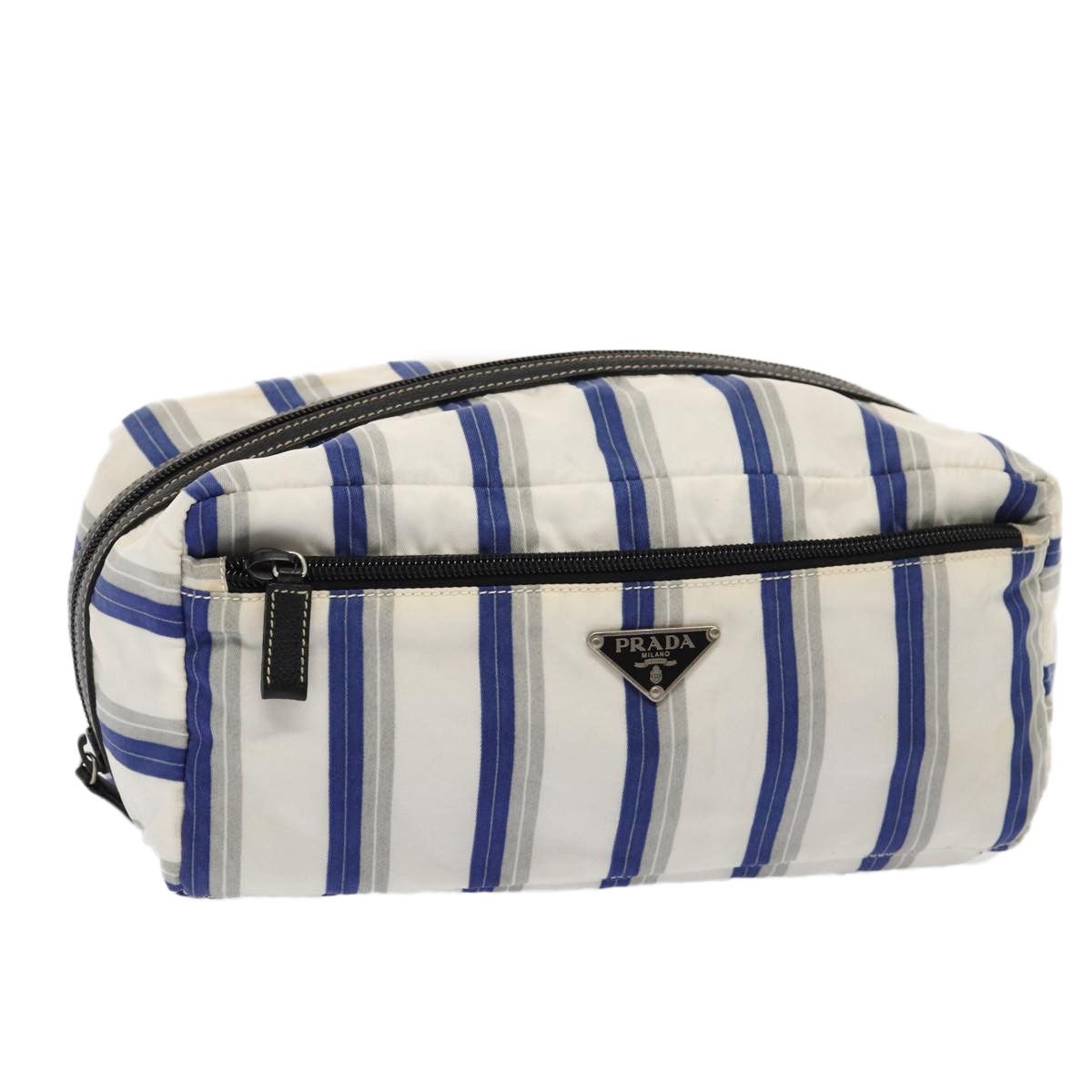 Prada Re-Nylon White Canvas Clutch Bag (Pre-Owned) Size ONE SIZE - 16 Thumbnail