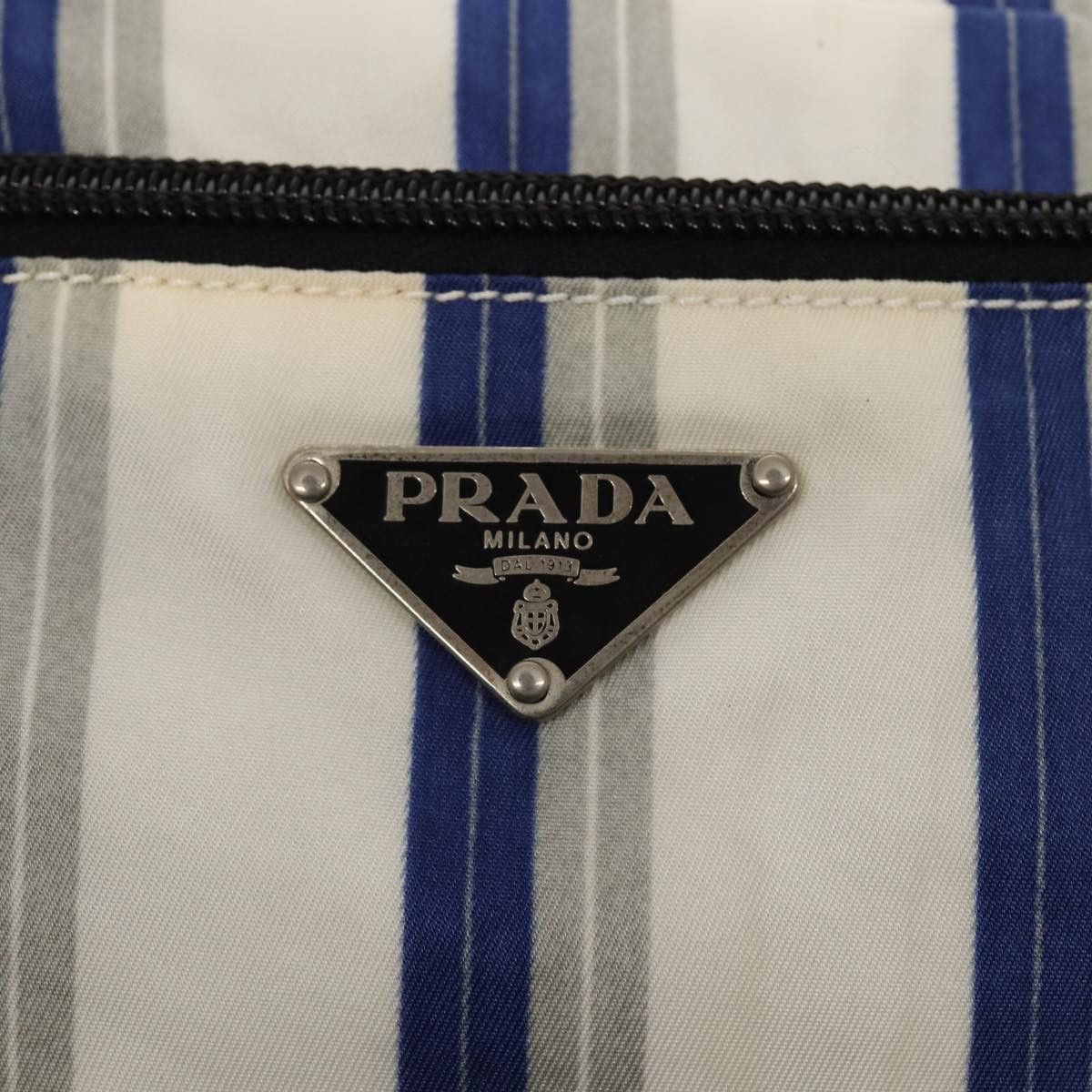 Prada Re-Nylon White Canvas Clutch Bag (Pre-Owned) Size ONE SIZE - 17 Thumbnail