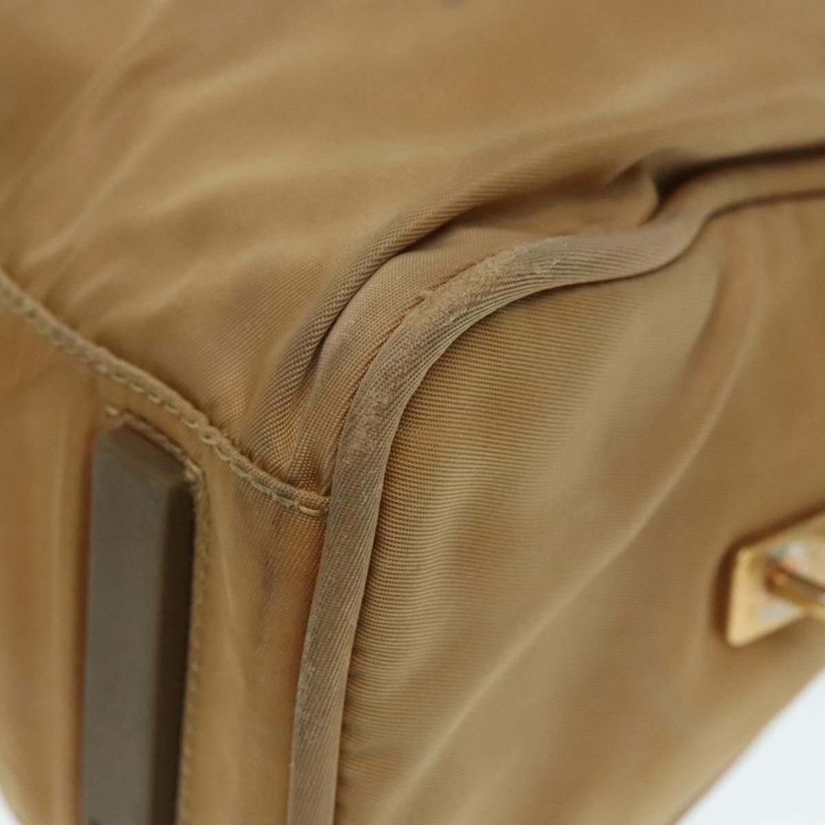 Prada Re-Nylon Beige Canvas Handbag (Pre-Owned) Size ONE SIZE - 9 Thumbnail
