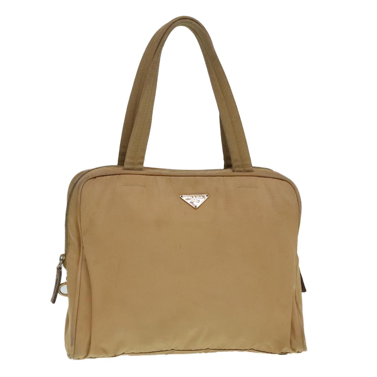 Prada Re-Nylon Beige Canvas Handbag (Pre-Owned) Size ONE SIZE - 18 Thumbnail
