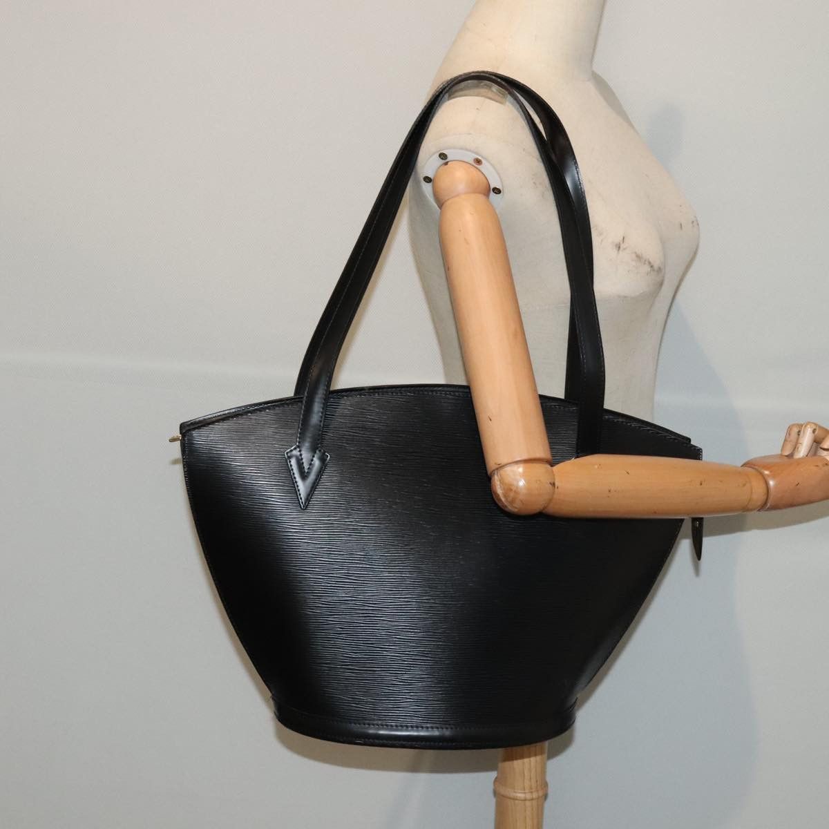 Louis Vuitton Saint Jacques Black Leather Shoulder Bag (Pre-Owned) Size ONE SIZE - 11 Thumbnail