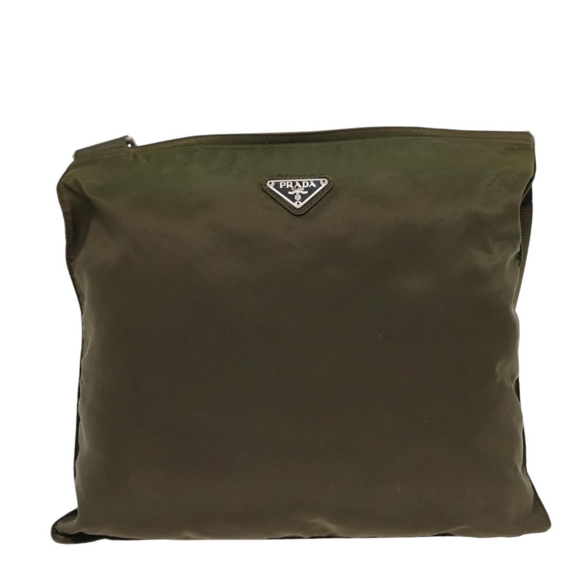 Prada Re-Nylon Khaki Synthetic Shoulder Bag (Pre-Owned) Size ONE SIZE - 17 Thumbnail