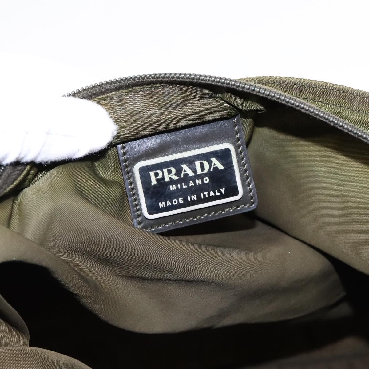 Prada Re-Nylon Khaki Synthetic Shoulder Bag (Pre-Owned) Size ONE SIZE - 13 Thumbnail