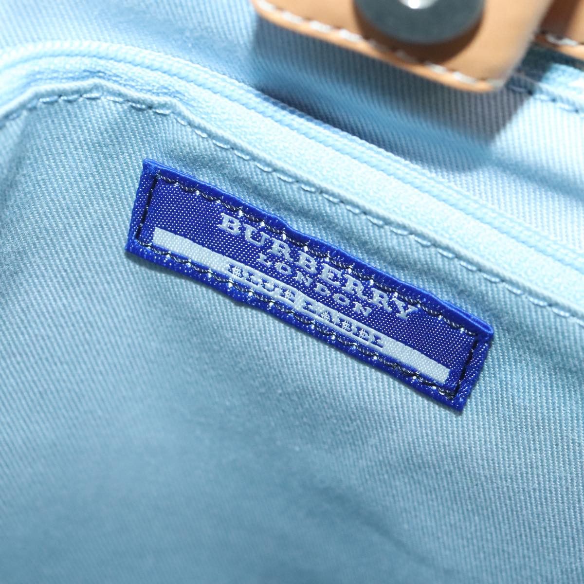 Burberry Blue Canvas Handbag (Pre-Owned) Size ONE SIZE - 13 Thumbnail