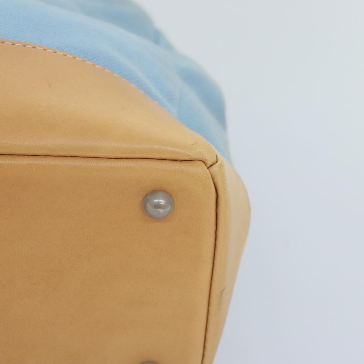 Burberry Blue Canvas Handbag (Pre-Owned) Size ONE SIZE - 9 Thumbnail