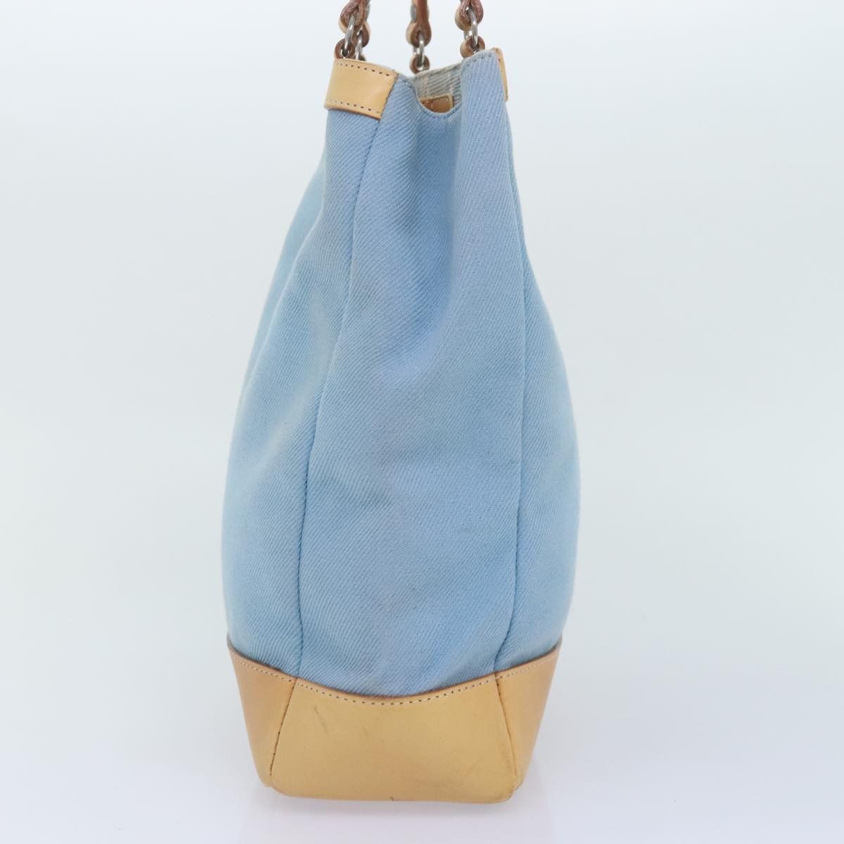 Burberry Blue Canvas Handbag (Pre-Owned) Size ONE SIZE - 4 Thumbnail