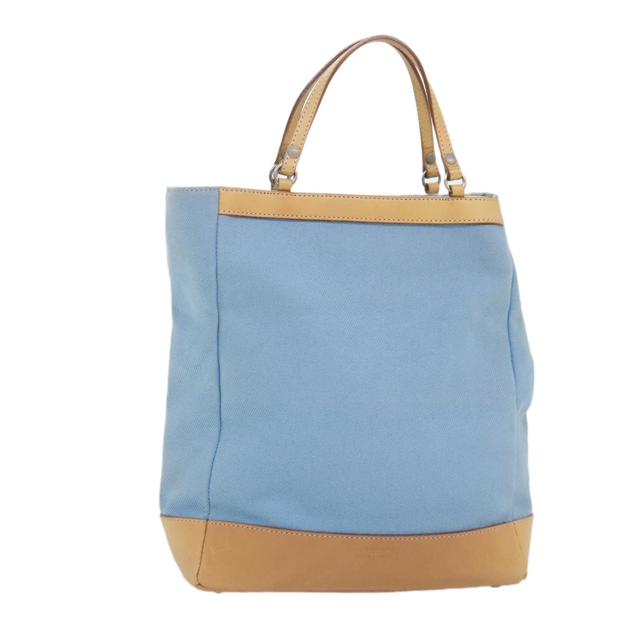 Burberry Blue Canvas Handbag (Pre-Owned) Size ONE SIZE - 16 Thumbnail
