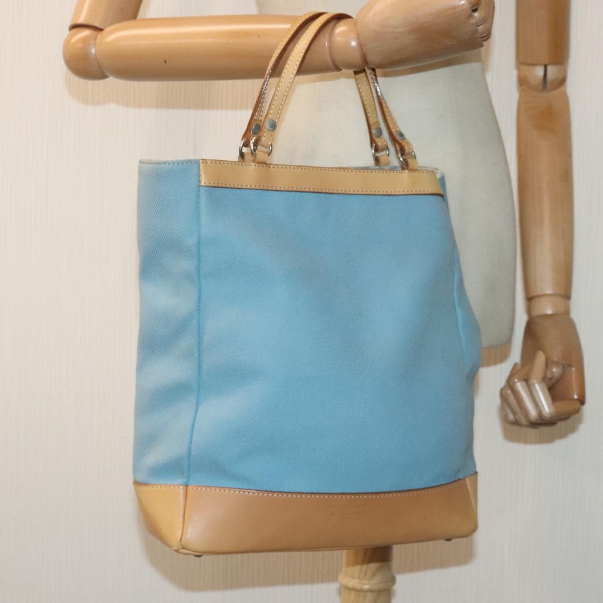 Burberry Blue Canvas Handbag (Pre-Owned) Size ONE SIZE - 14 Thumbnail