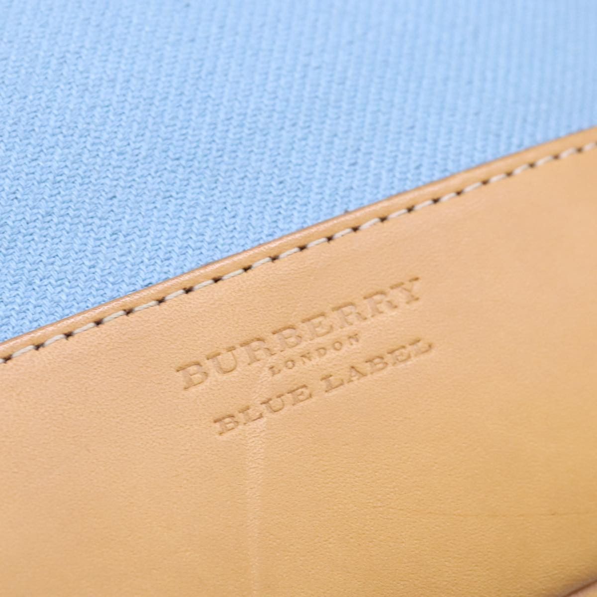 Burberry Blue Canvas Handbag (Pre-Owned) Size ONE SIZE - 12 Thumbnail