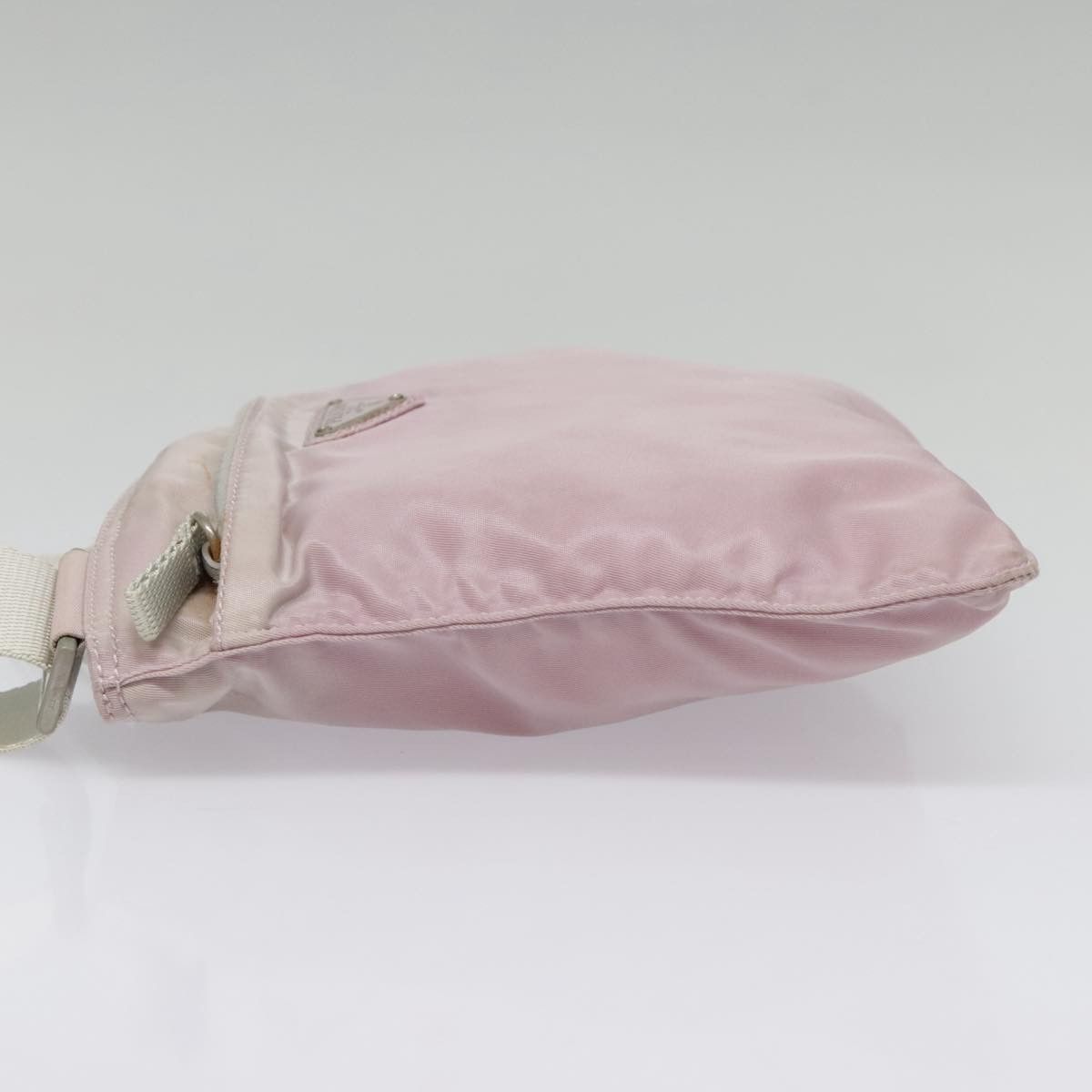 Prada Triangle Logo Pink Synthetic Shoulder Bag (Pre-Owned) Size ONE SIZE - 3 Thumbnail