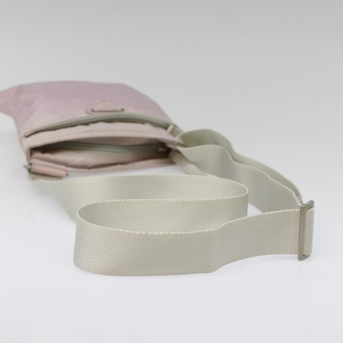Prada Triangle Logo Pink Synthetic Shoulder Bag (Pre-Owned) Size ONE SIZE - 5 Thumbnail