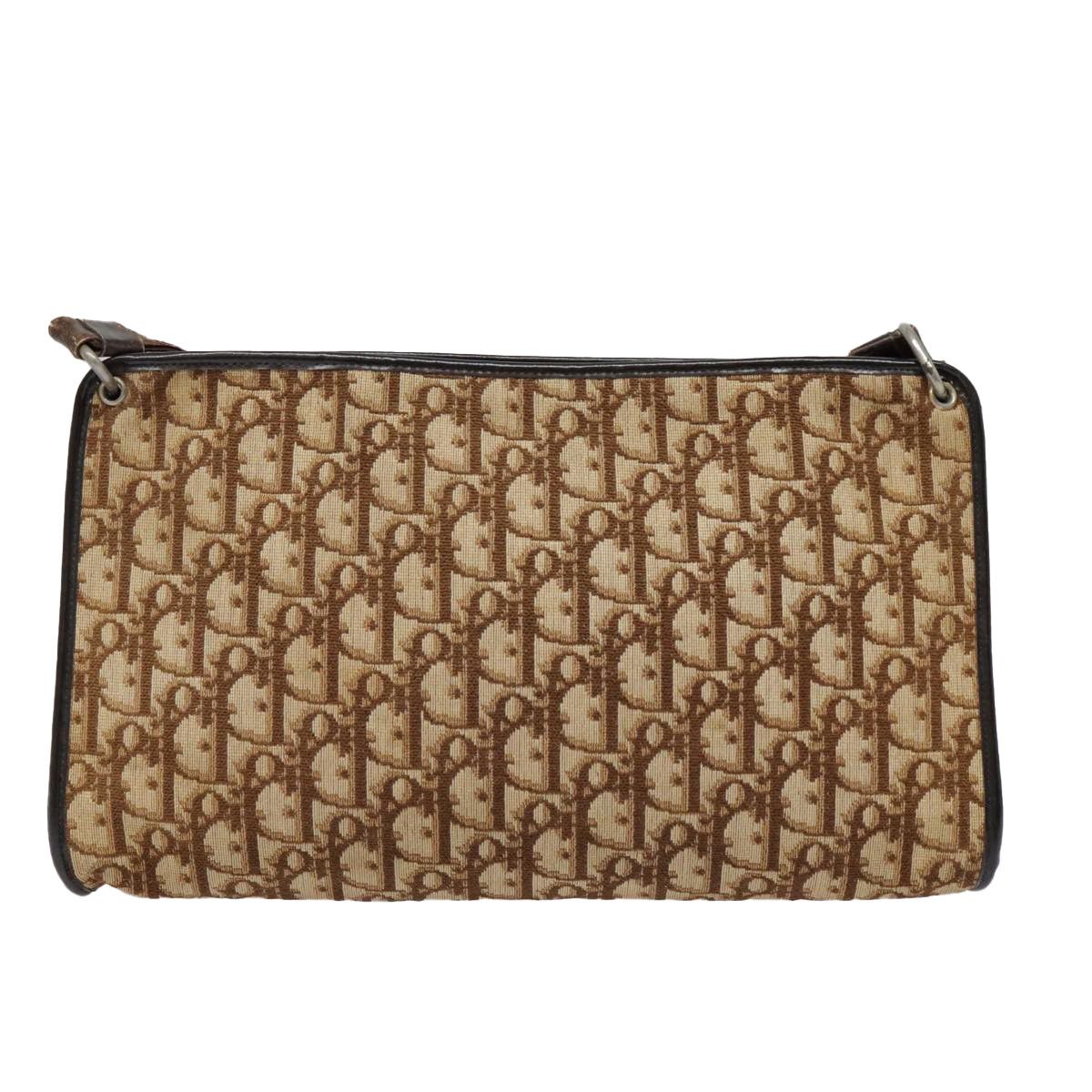 Dior Trotter Brown Canvas Shoulder Bag (Pre-Owned) Size ONE SIZE - 2 Thumbnail