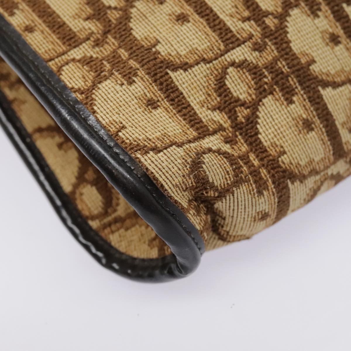 Dior Trotter Brown Canvas Shoulder Bag (Pre-Owned) Size ONE SIZE - 18 Thumbnail