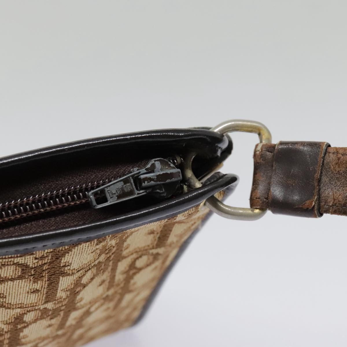 Dior Trotter Brown Canvas Shoulder Bag (Pre-Owned) Size ONE SIZE - 6 Thumbnail
