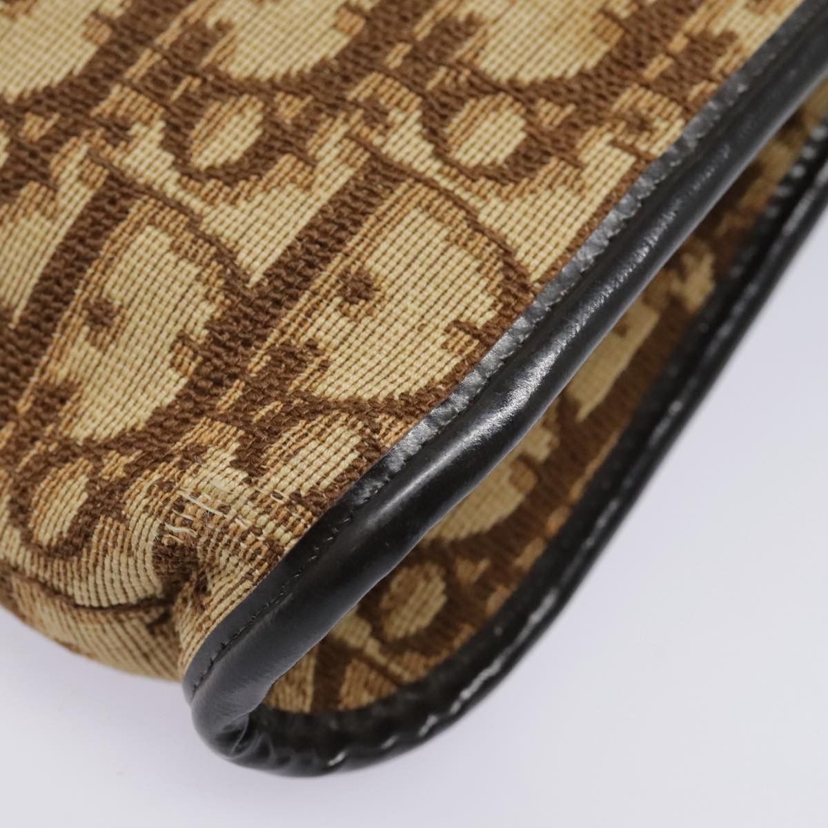 Dior Trotter Brown Canvas Shoulder Bag (Pre-Owned) Size ONE SIZE - 17 Thumbnail