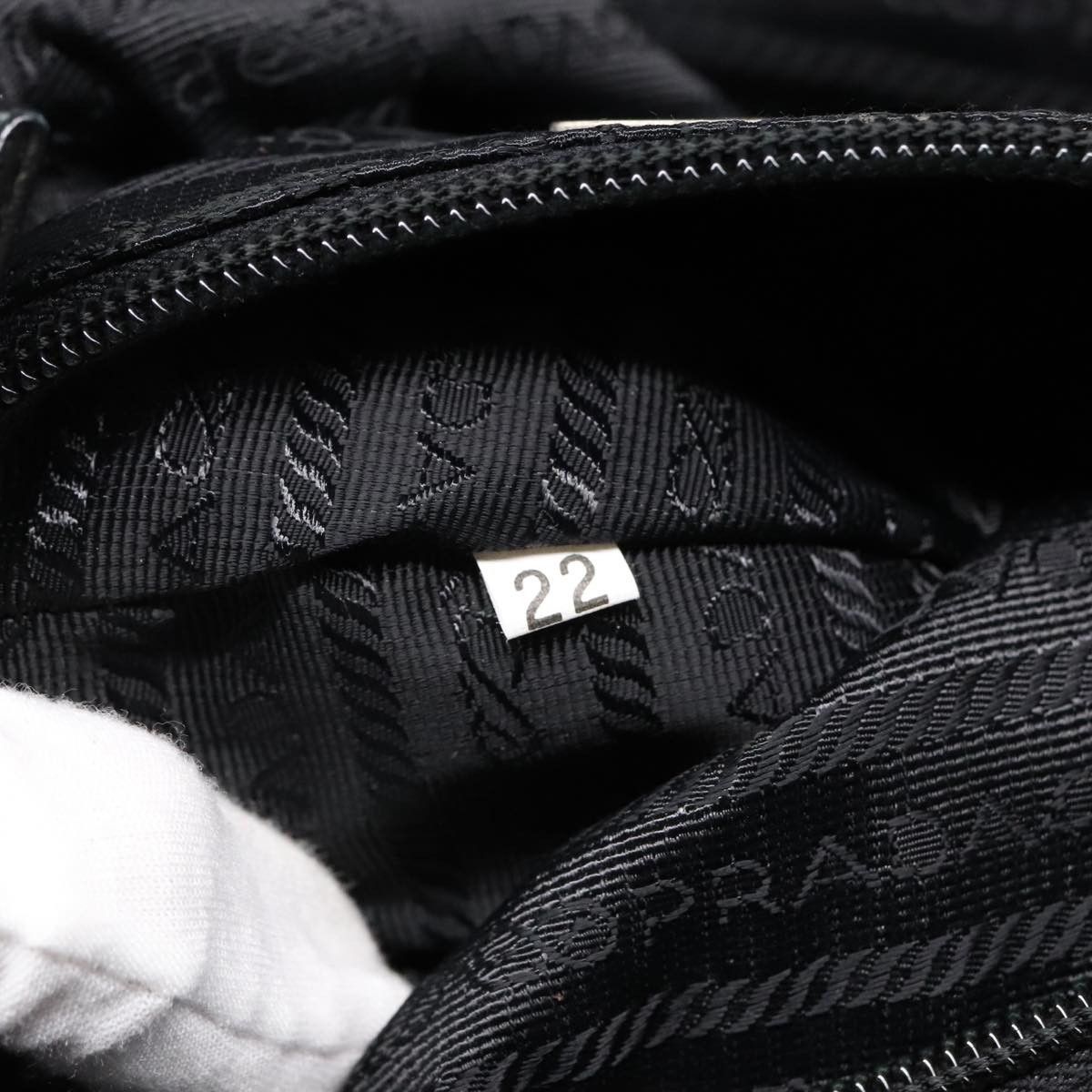 Prada Tessuto Black Synthetic Handbag (Pre-Owned) Size ONE SIZE - 12 Thumbnail