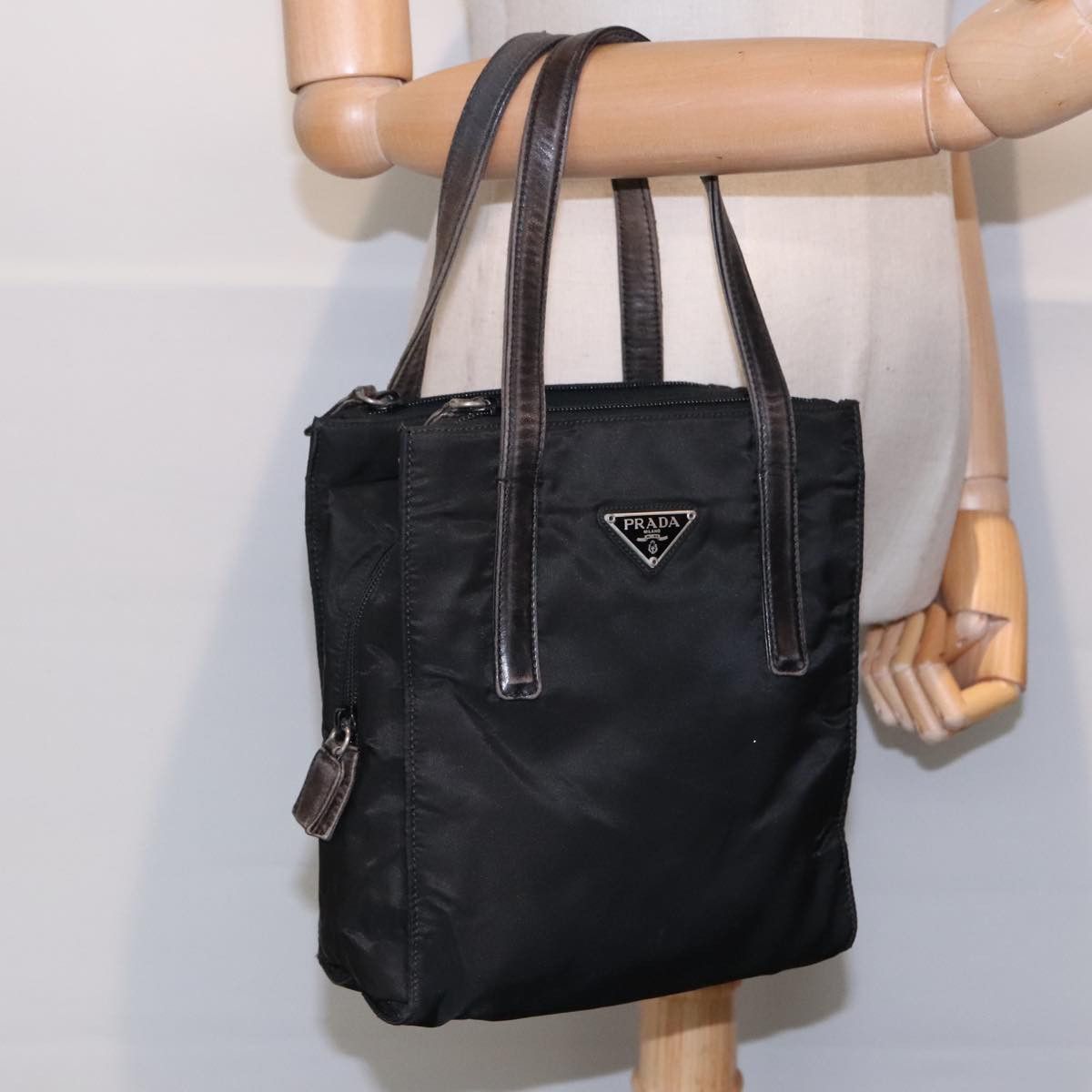 Prada Tessuto Black Synthetic Handbag (Pre-Owned) Size ONE SIZE - 15 Thumbnail