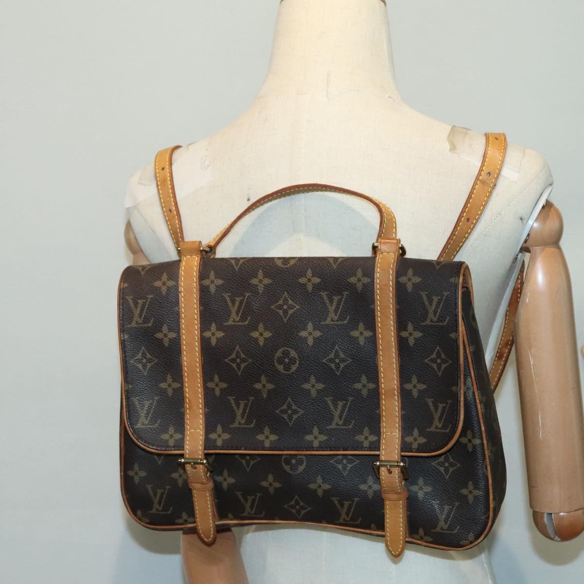 Louis Vuitton Marelle Brown Canvas Backpack Bag (Pre-Owned) Size ONE SIZE - 15 Thumbnail