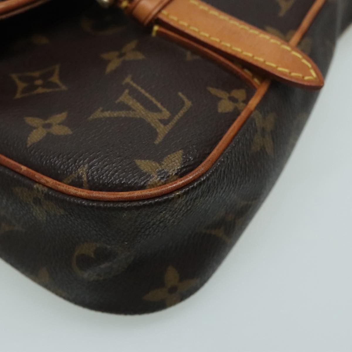 Louis Vuitton Marelle Brown Canvas Backpack Bag (Pre-Owned) Size ONE SIZE - 7 Thumbnail