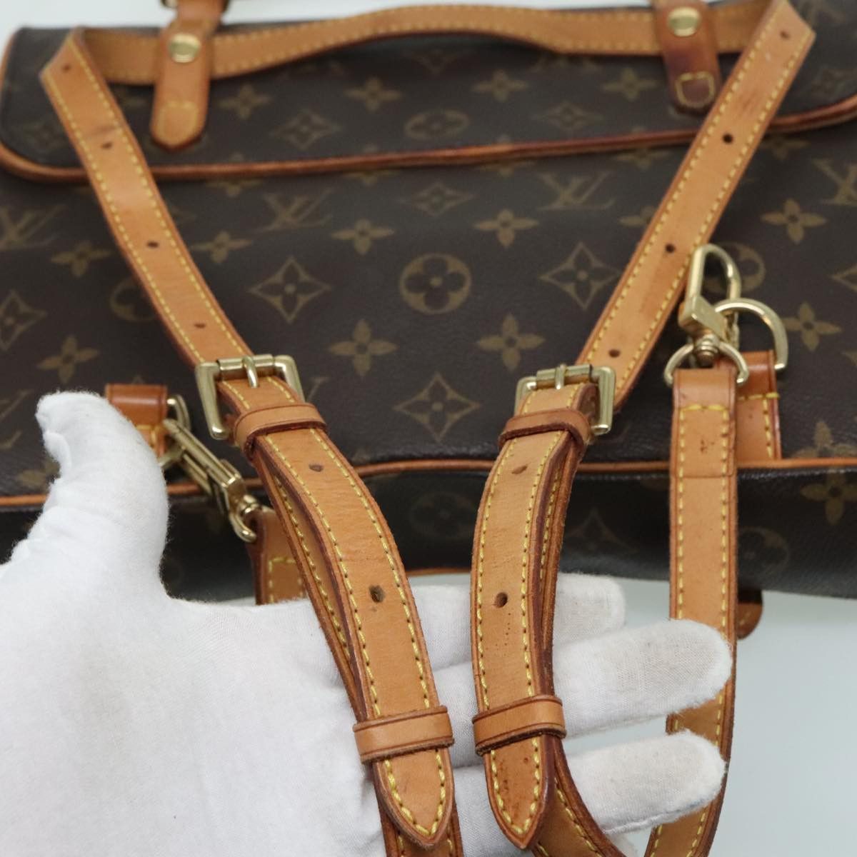 Louis Vuitton Marelle Brown Canvas Backpack Bag (Pre-Owned) Size ONE SIZE - 18 Thumbnail