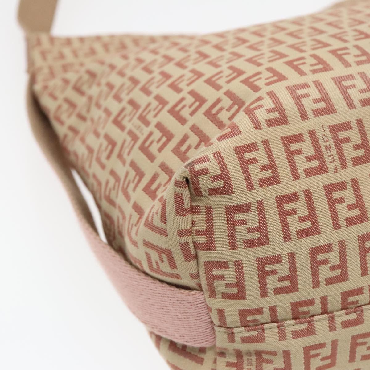 Fendi Zucchino Beige Canvas Shoulder Bag (Pre-Owned) Size ONE SIZE - 6 Thumbnail