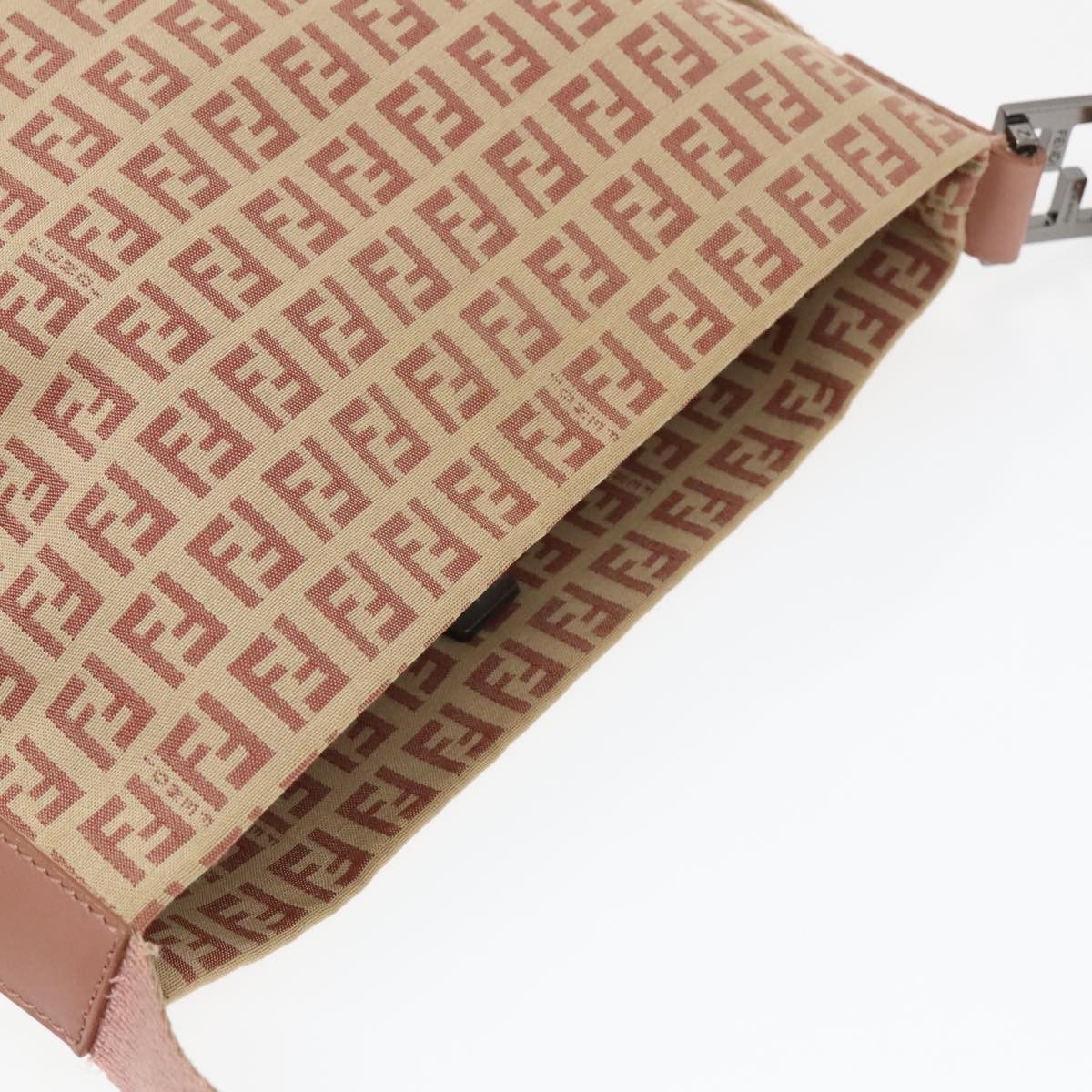 Fendi Zucchino Beige Canvas Shoulder Bag (Pre-Owned) Size ONE SIZE - 12 Thumbnail