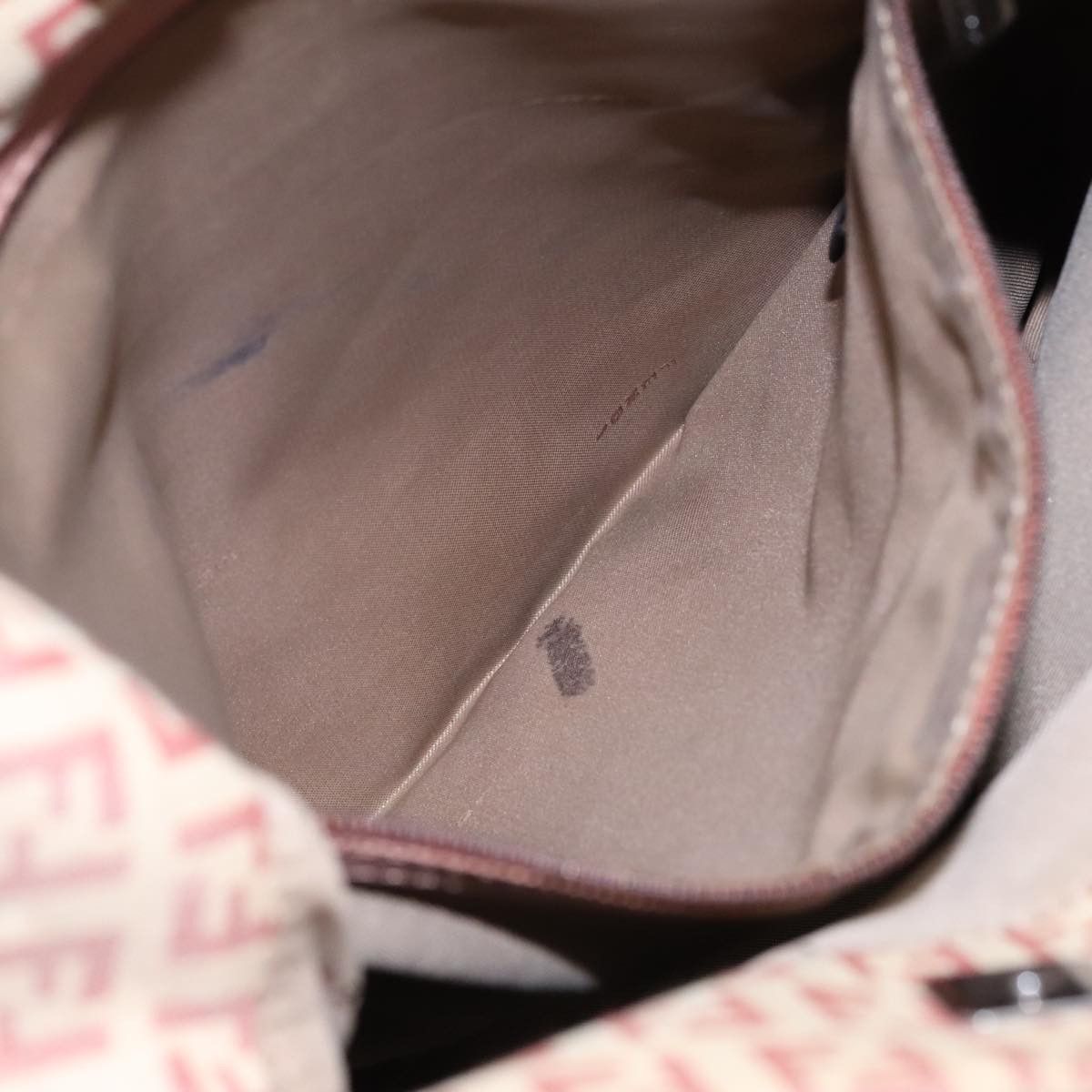 Fendi Zucchino Beige Canvas Shoulder Bag (Pre-Owned) Size ONE SIZE - 10 Thumbnail