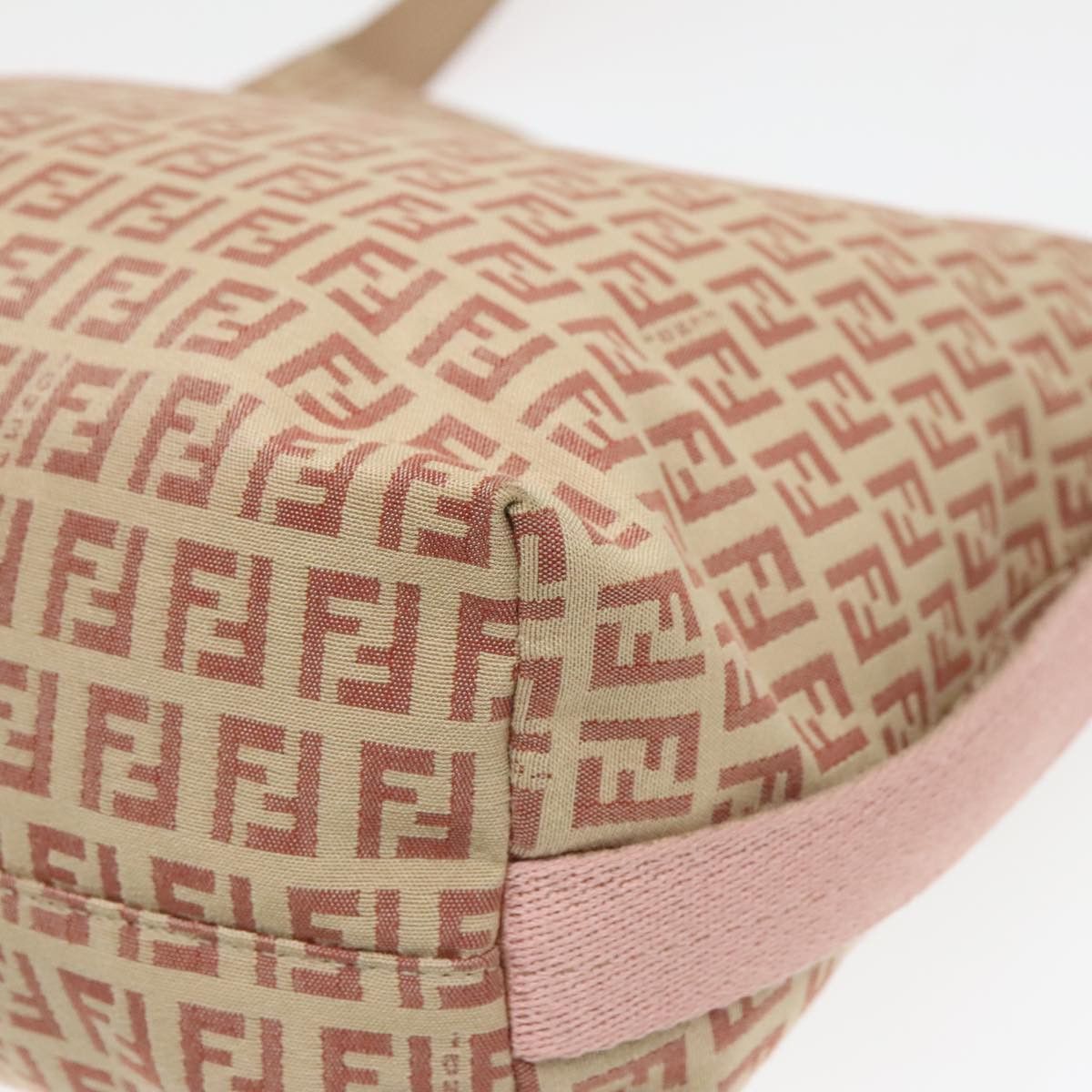 Fendi Zucchino Beige Canvas Shoulder Bag (Pre-Owned) Size ONE SIZE - 18 Thumbnail