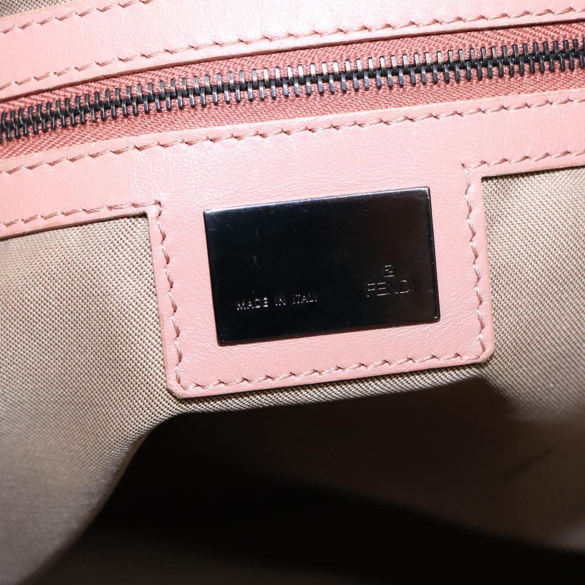 Fendi Zucchino Beige Canvas Shoulder Bag (Pre-Owned) Size ONE SIZE - 8 Thumbnail