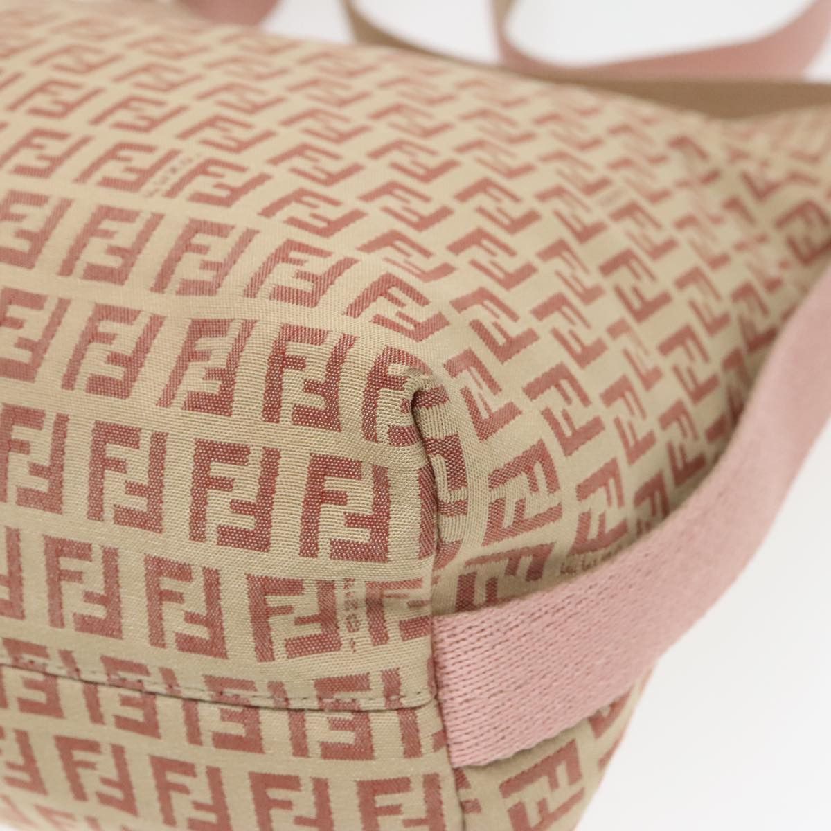 Fendi Zucchino Beige Canvas Shoulder Bag (Pre-Owned) Size ONE SIZE - 16 Thumbnail