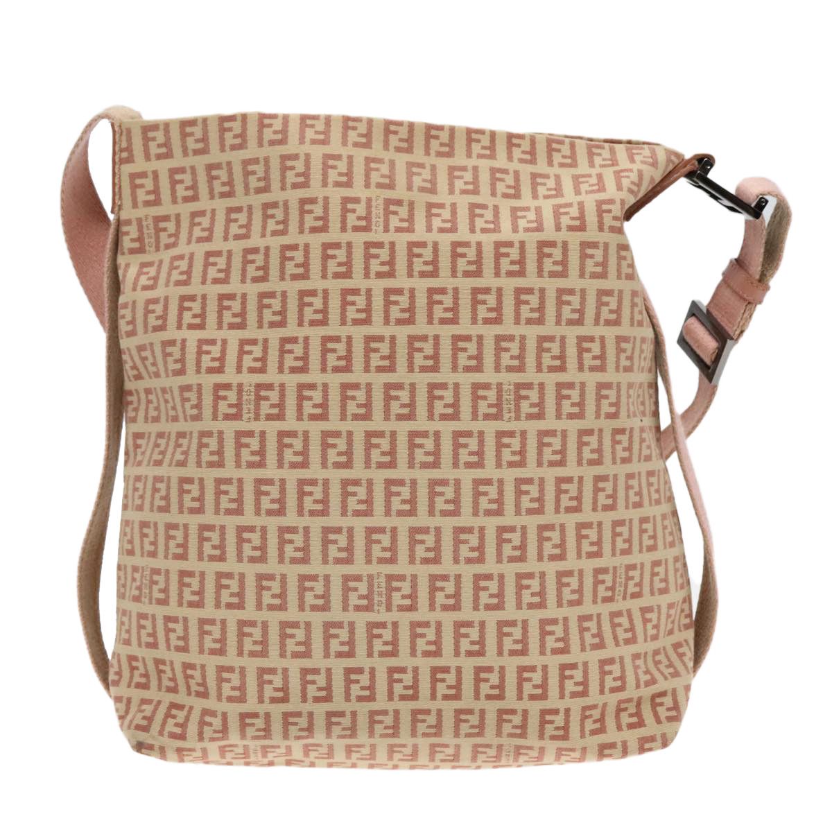 Fendi Zucchino Beige Canvas Shoulder Bag (Pre-Owned) Size ONE SIZE - 2 Thumbnail