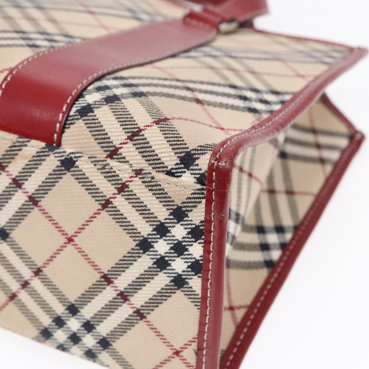Burberry Nova Check Beige Canvas Handbag (Pre-Owned) Size ONE SIZE - 9 Thumbnail