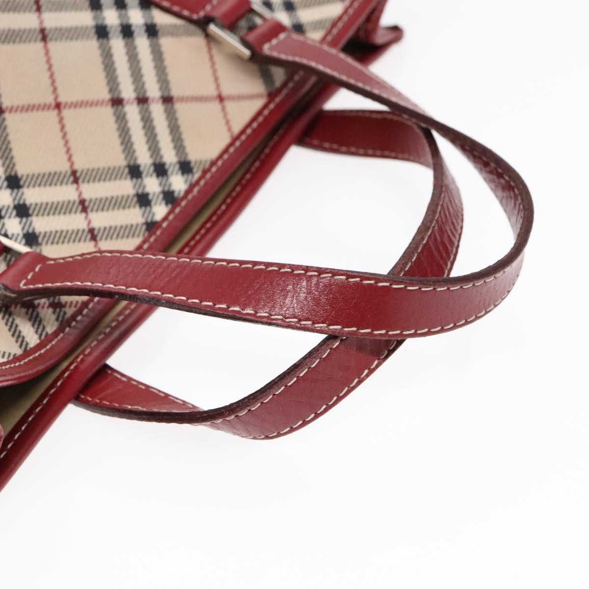 Burberry Nova Check Beige Canvas Handbag (Pre-Owned) Size ONE SIZE - 6 Thumbnail