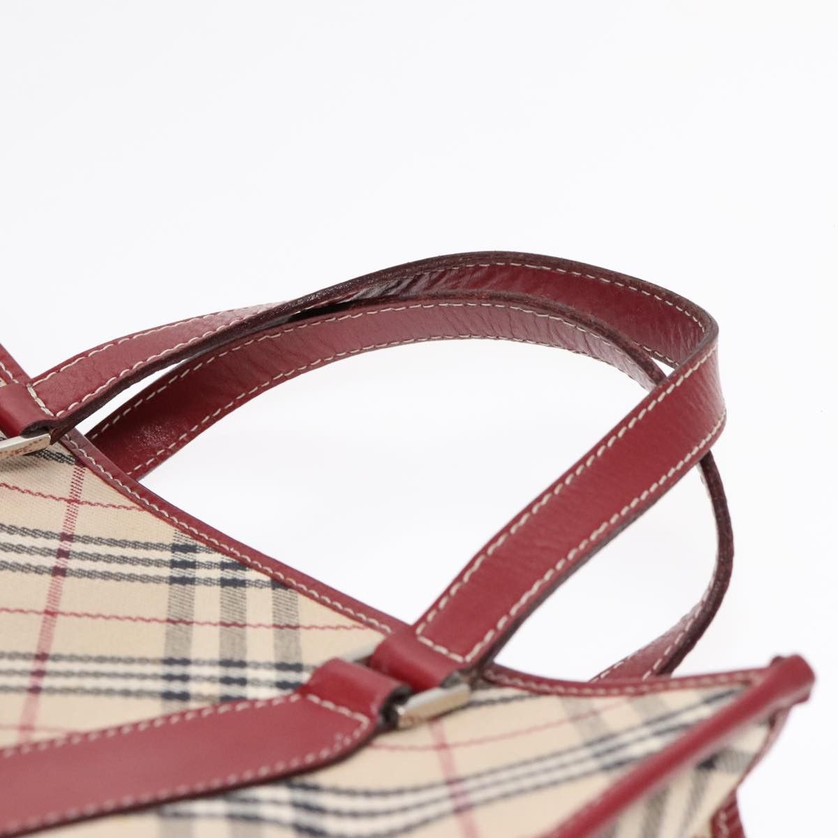 Burberry Nova Check Beige Canvas Handbag (Pre-Owned) Size ONE SIZE - 5 Thumbnail