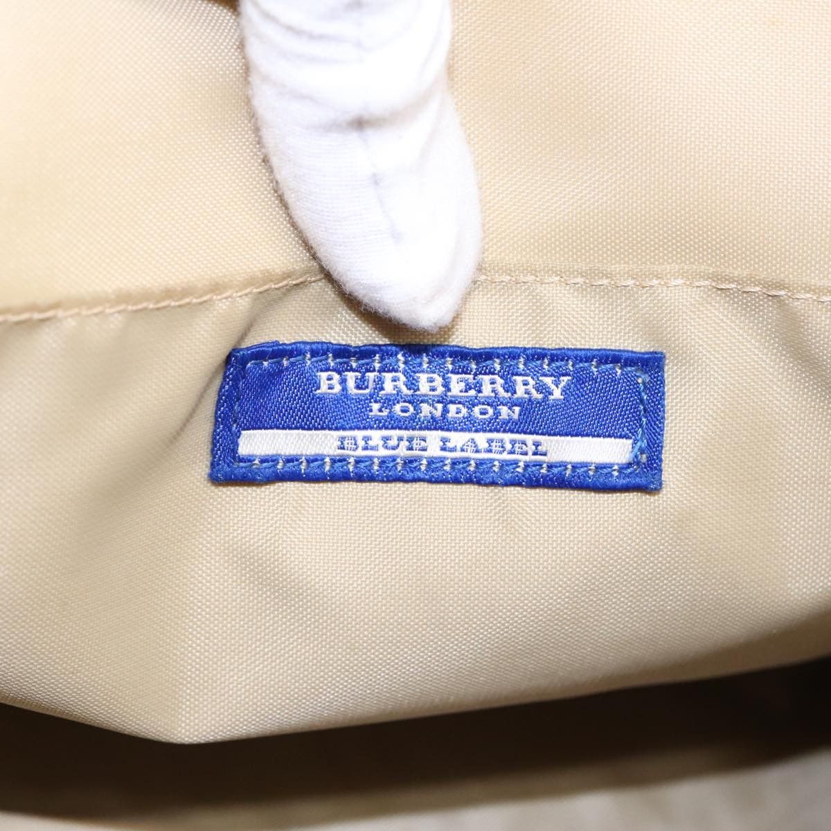 Burberry Nova Check Beige Canvas Handbag (Pre-Owned) Size ONE SIZE - 12 Thumbnail