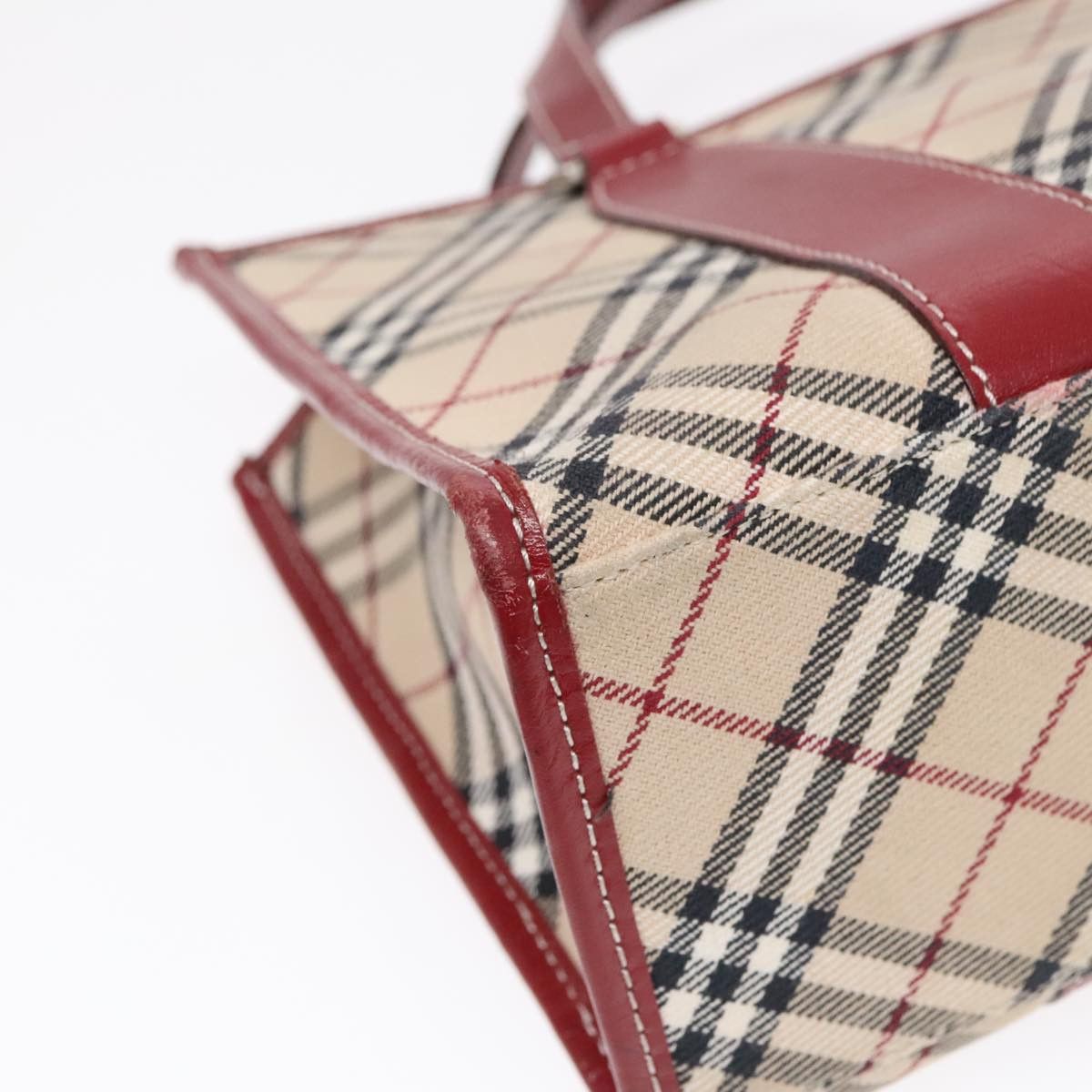 Burberry Nova Check Beige Canvas Handbag (Pre-Owned) Size ONE SIZE - 8 Thumbnail