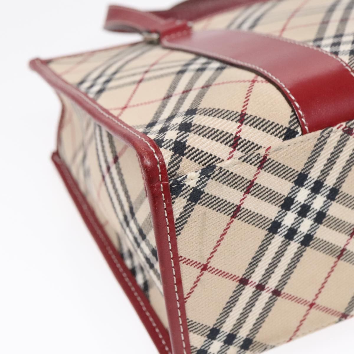 Burberry Nova Check Beige Canvas Handbag (Pre-Owned) Size ONE SIZE - 10 Thumbnail