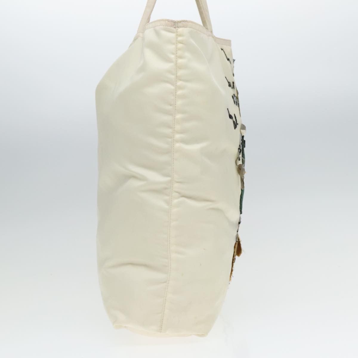 Prada Robot White Canvas Tote Bag (Pre-Owned) Size ONE SIZE - 3 Thumbnail