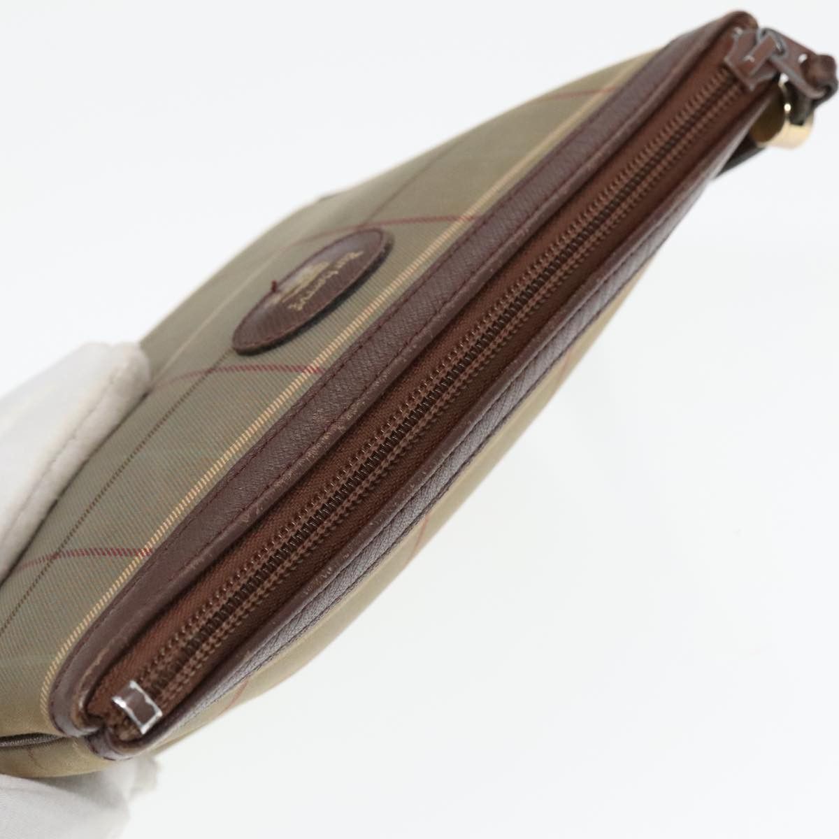 Burberry Nova Check Brown Canvas Clutch Bag (Pre-Owned) Size ONE SIZE - 7 Thumbnail