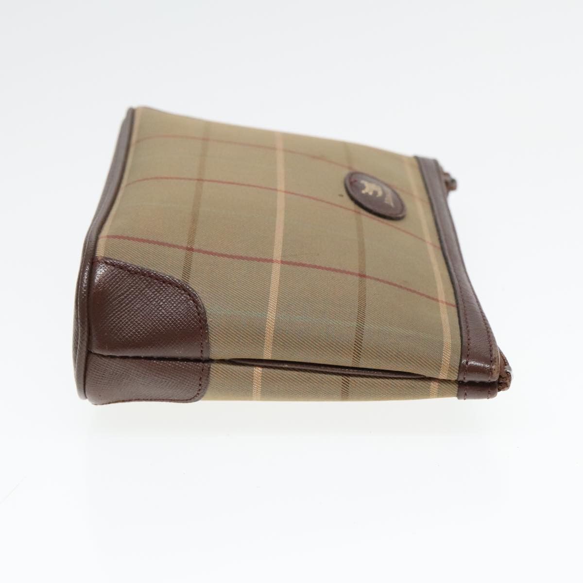 Burberry Nova Check Brown Canvas Clutch Bag (Pre-Owned) Size ONE SIZE - 3 Thumbnail