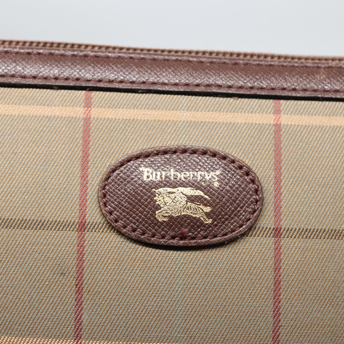 Burberry Nova Check Brown Canvas Clutch Bag (Pre-Owned) Size ONE SIZE - 9 Thumbnail