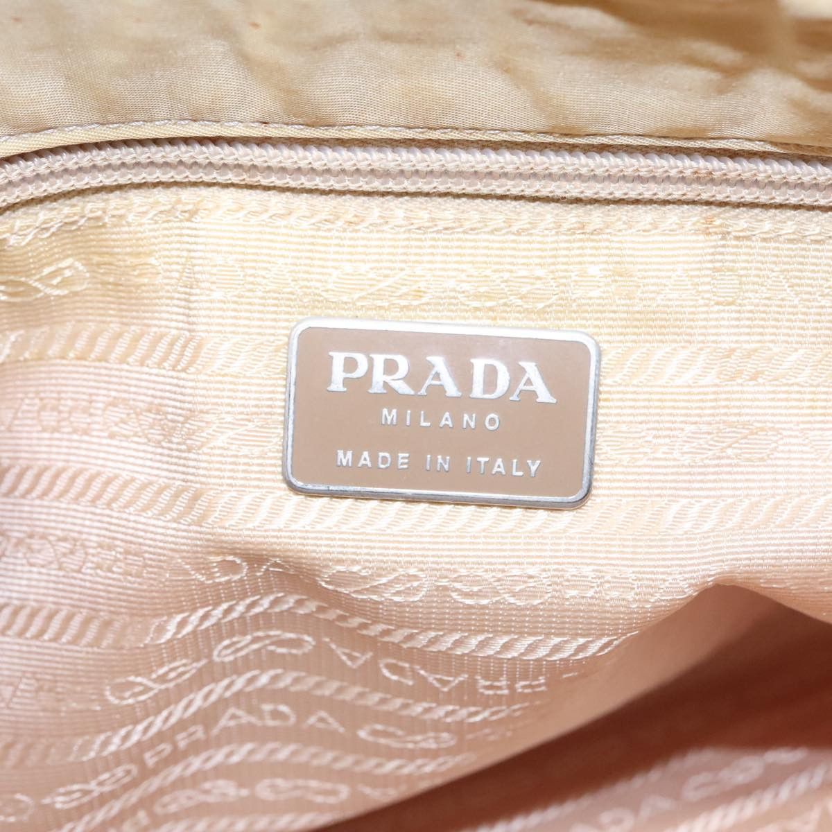 Prada Re-Nylon Beige Synthetic Tote Bag (Pre-Owned) Size ONE SIZE - 14 Thumbnail