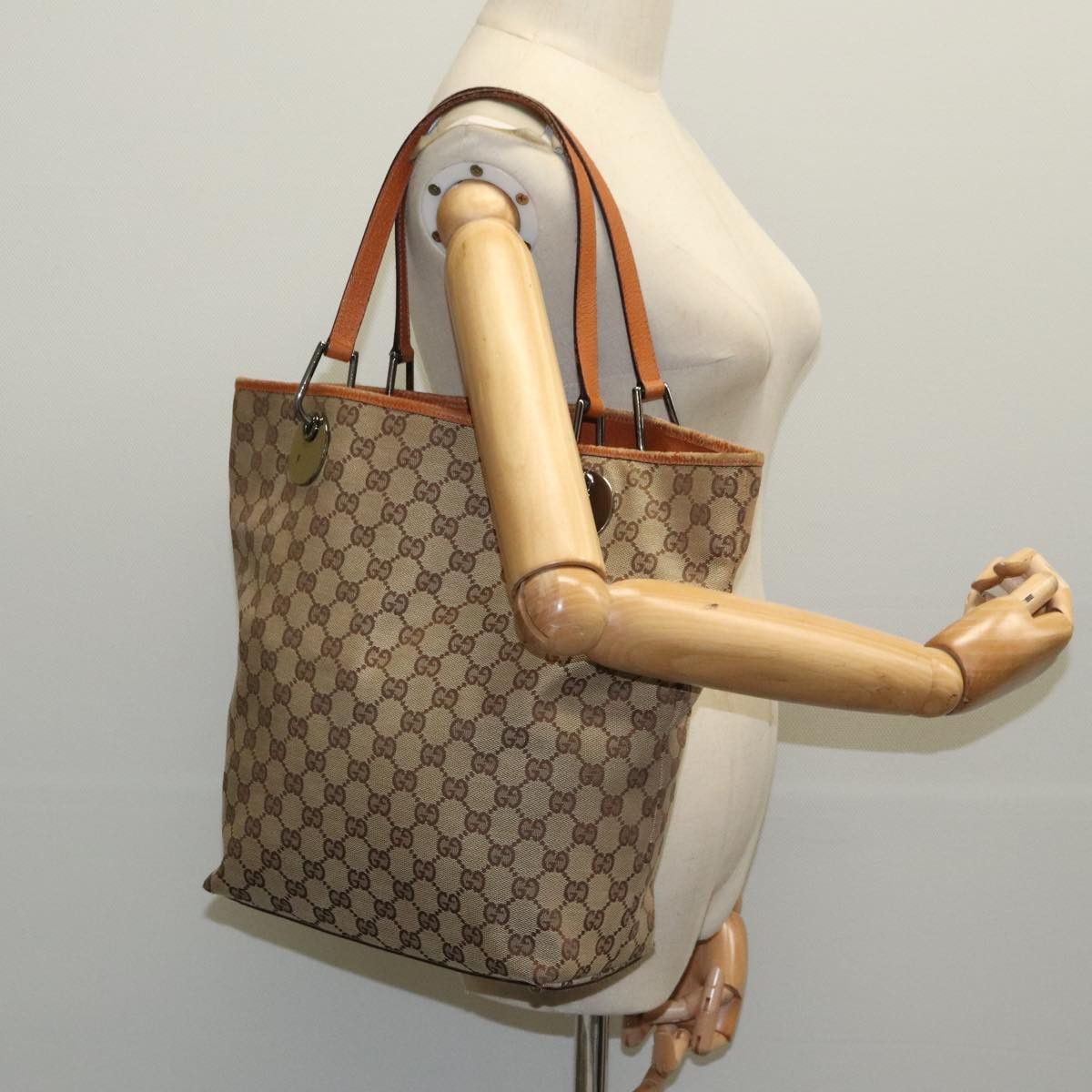 Gucci Beige Canvas Tote Bag (Pre-Owned) Size ONE SIZE - 14 Thumbnail
