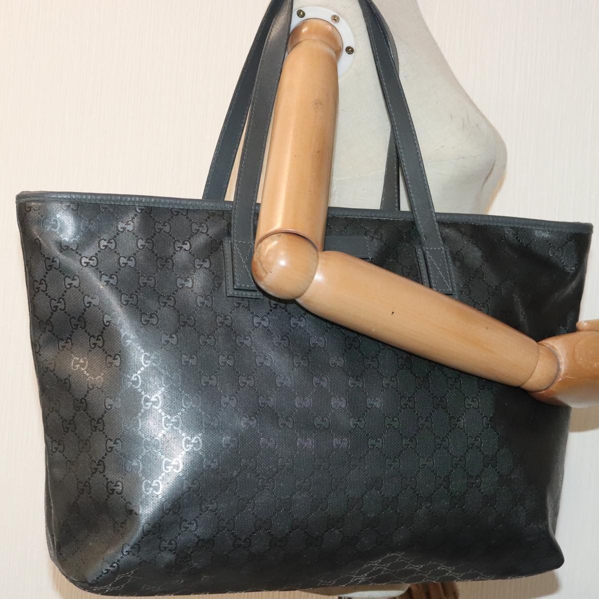 Gucci Black Canvas Tote Bag (Pre-Owned) Size ONE SIZE - 14 Thumbnail